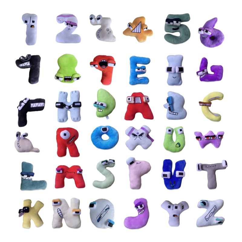 Kids Education Alphabet Numbers - 26 Pcs Alphabet & Number Plush
