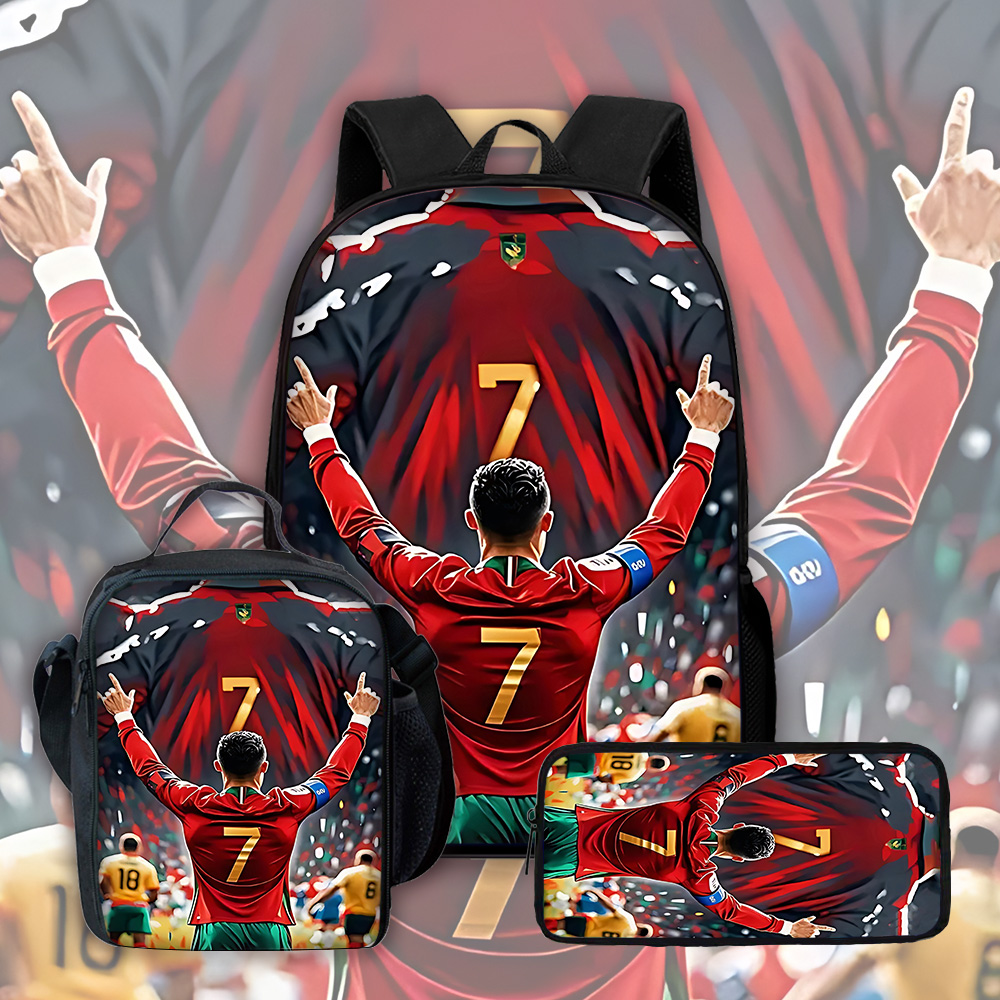 Kids Education School - Football Star Child School Backpack with