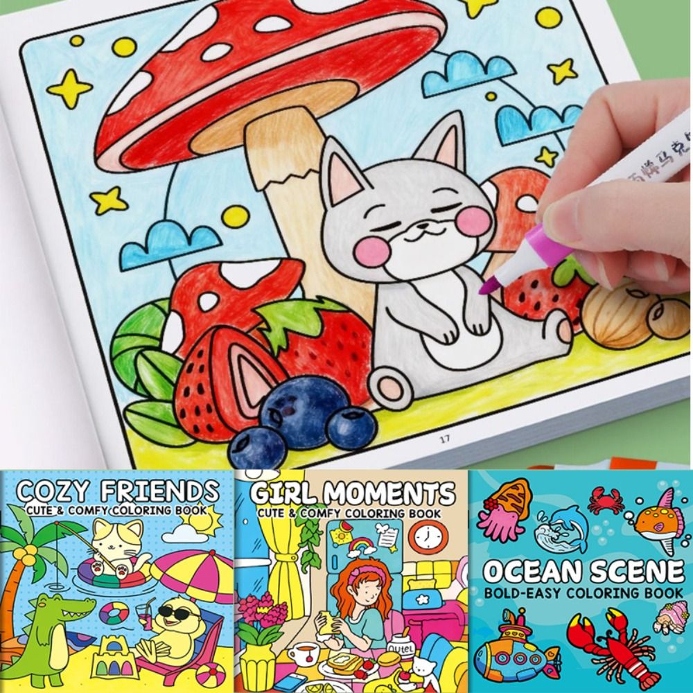 Kids Education Drawing - Creative DIY Coloring Book Educational Sensory