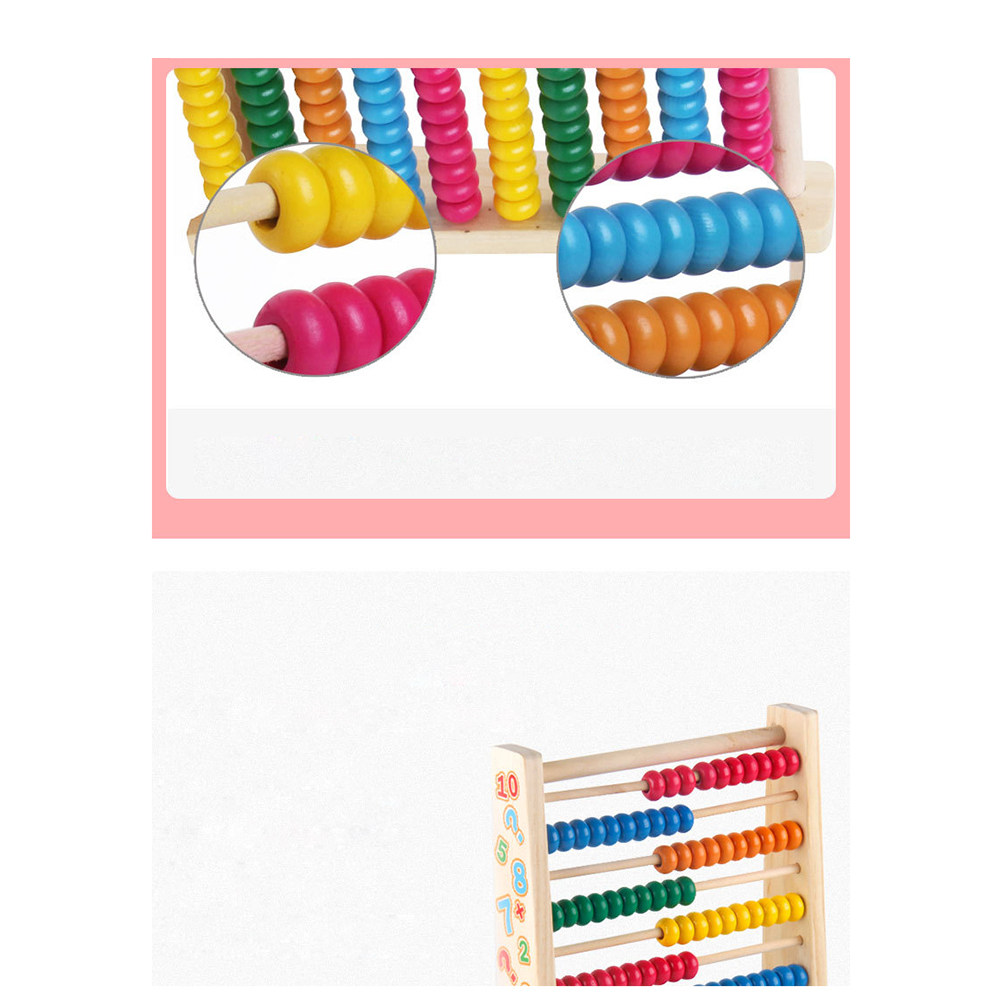 10 Stalls Wooden Abacus Colorf - Kids Educational Computer recension och pris