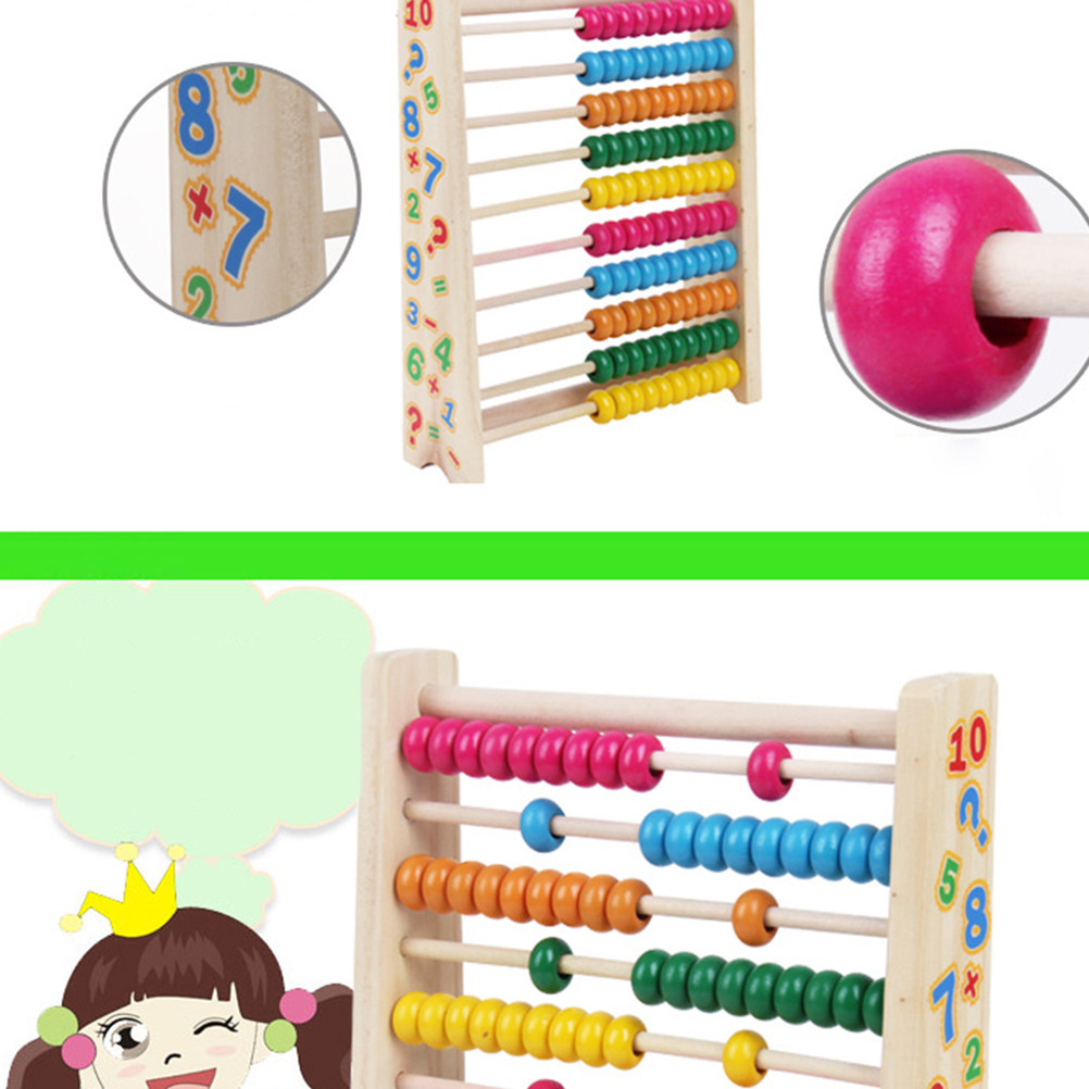10 Stalls Wooden Abacus Colorf - Kids Educational Computer recension och pris