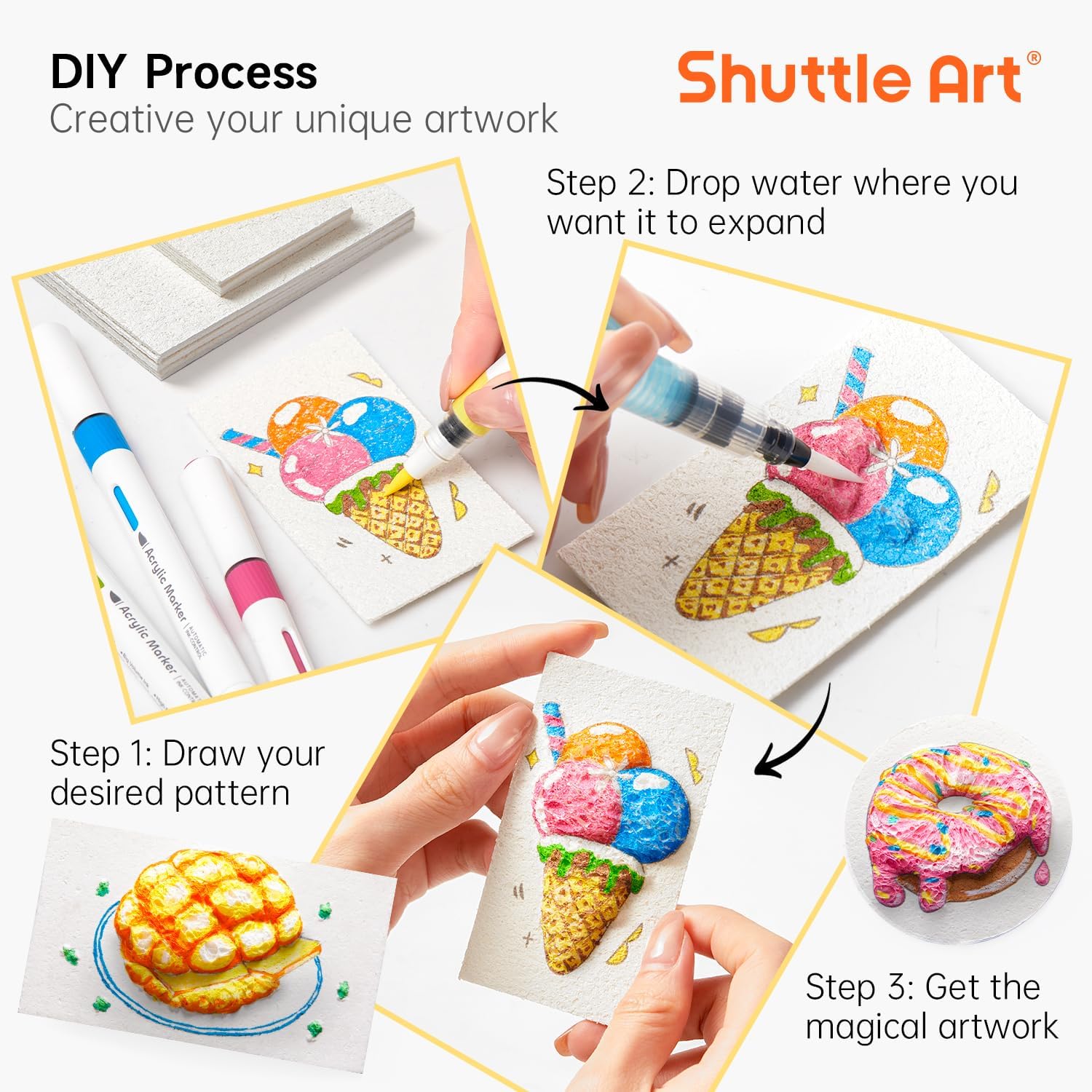 3D Puffy Foam Texture Painting - Kids Education Drawing recension och pris