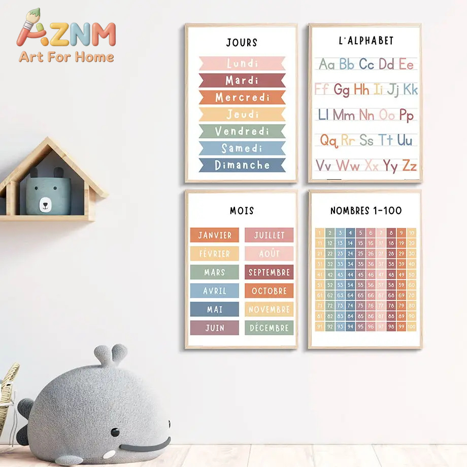 English French Number Alphabet - Kids Education Alphabet Numbers recension och pris