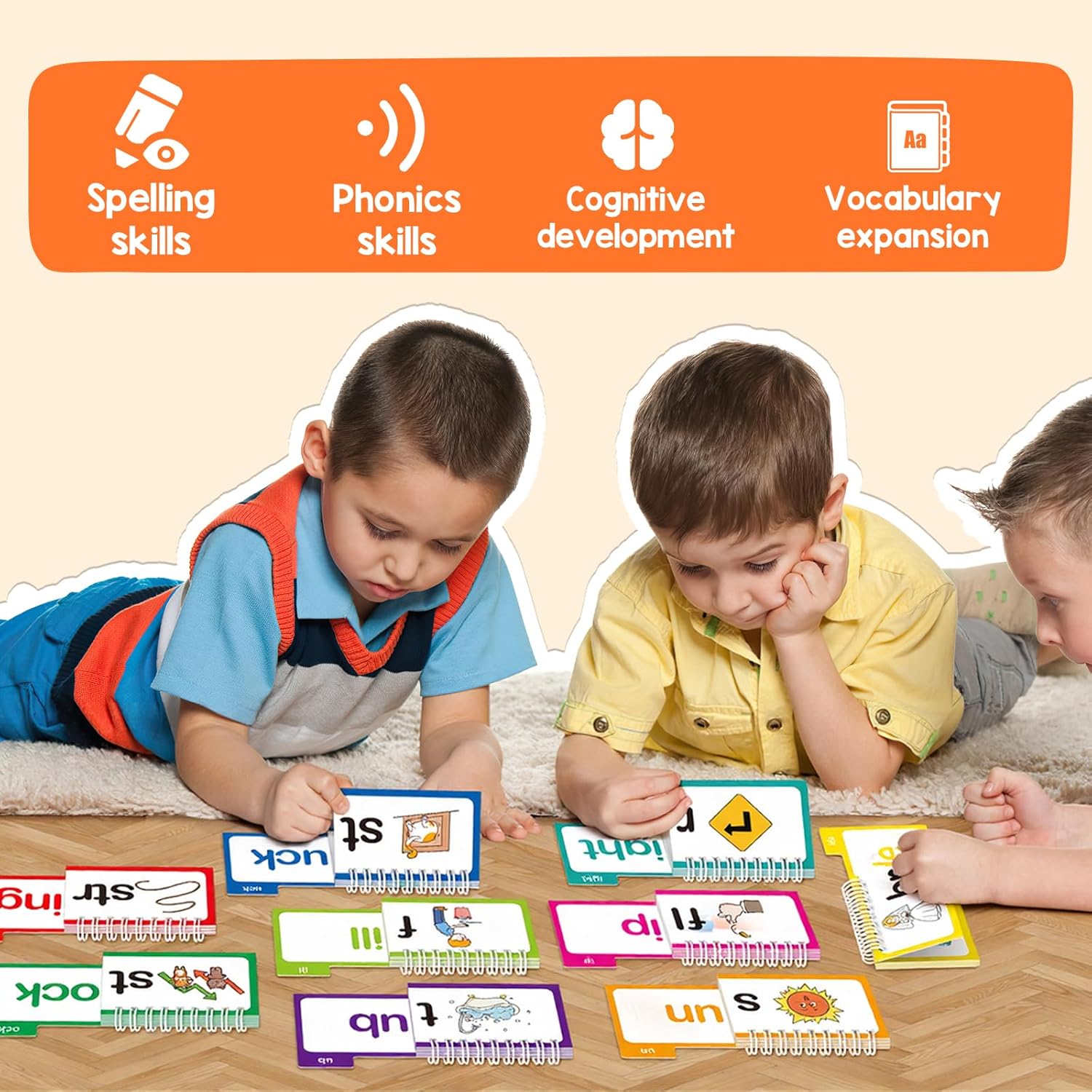 Phonics Flash Cards Word Famil - Phonics Card Game recension och pris