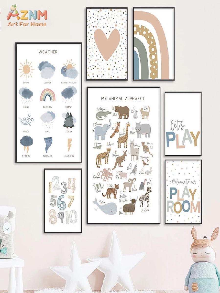 AZNM Boho Kids Educational Can - Kids Education Alphabet Numbers recension och pris