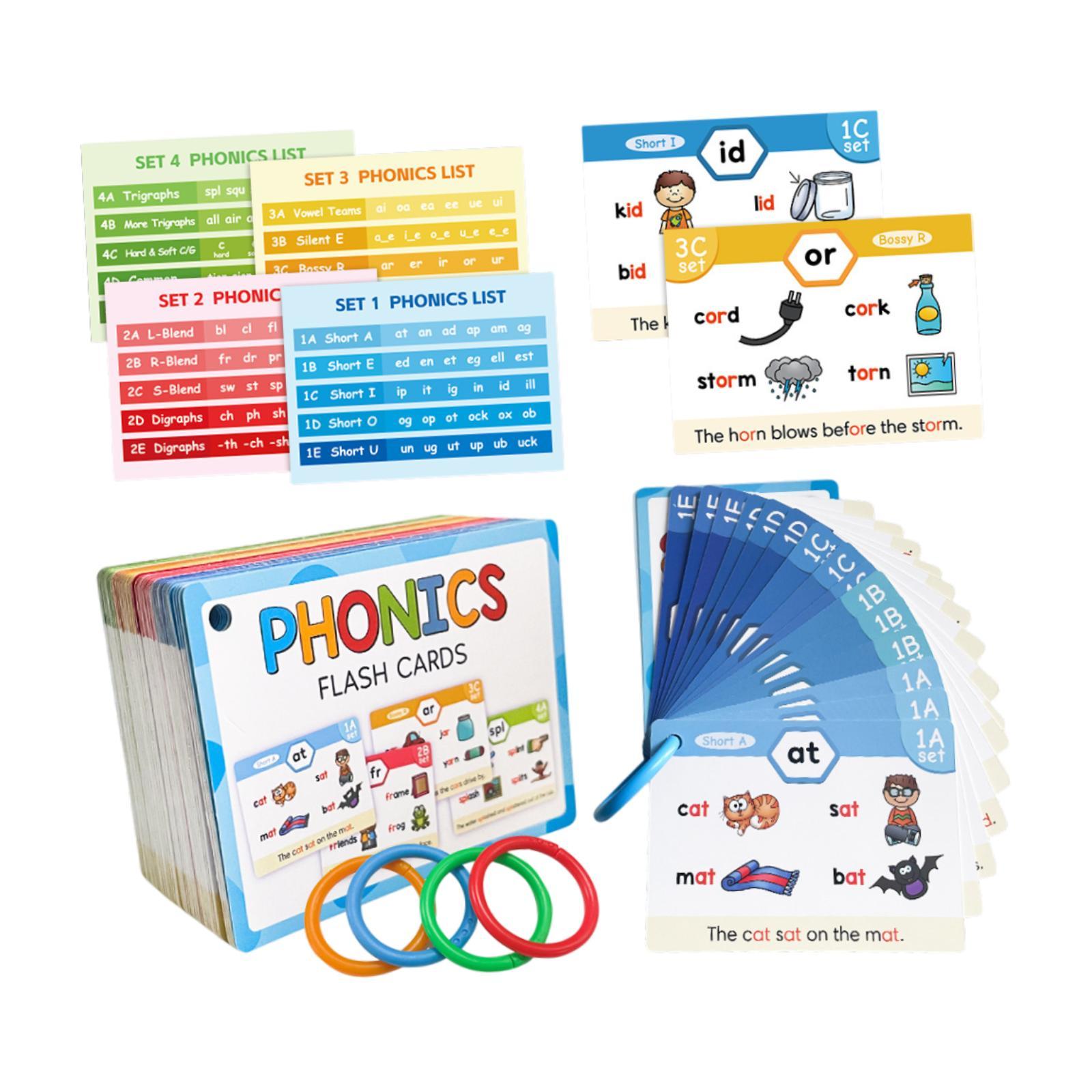 Phonics Flash Cards Learning A - Phonics Card Game recension och pris