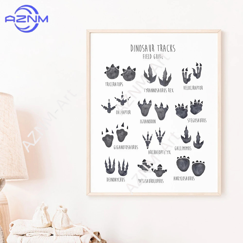 1/3PCS ，The cartoon dinosaur s - Kids Educational Posters recension och pris