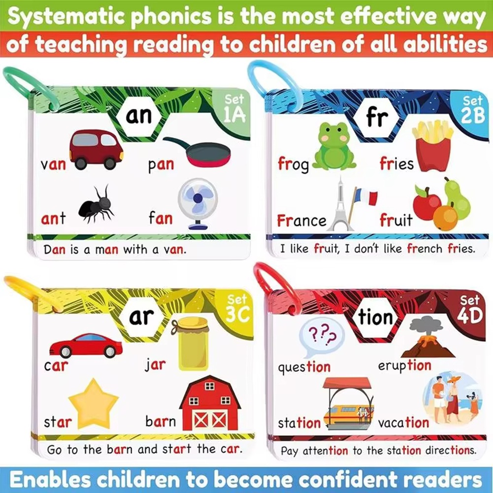 ROSQ Phonics Sight Words Flash - Phonics Card Game recension och pris