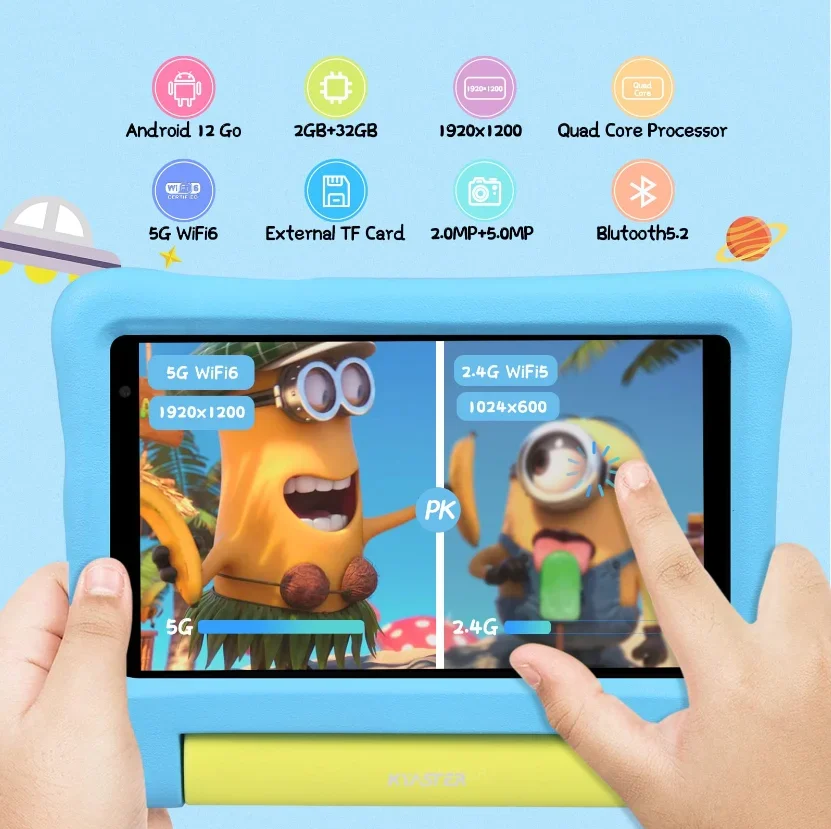 7 Inch 5G WiFi 6 Android12 A13 - Kids Education Software For Pc recension och pris