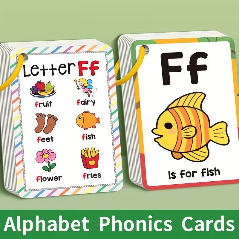 Alphabet Phonics Flash Cards f - Phonics Card Game recension och pris