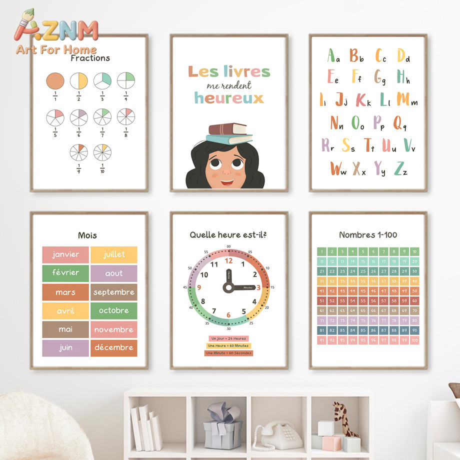 AZNM French Kids Educational C - Kids Education Alphabet Numbers recension och pris