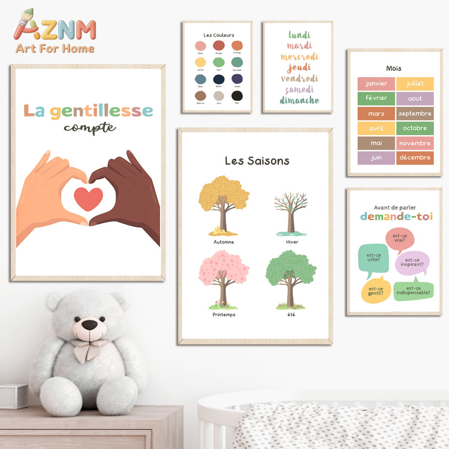 AZNM French Kids Educational C - Kids Education Alphabet Numbers recension och pris