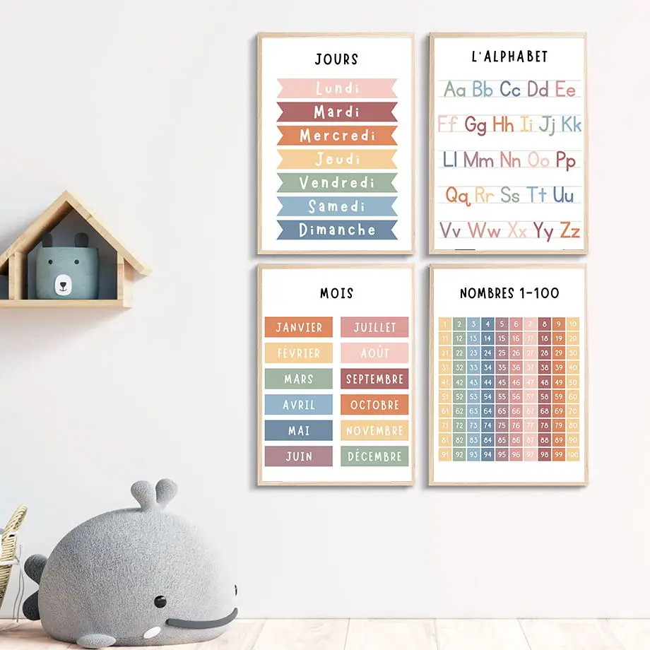 English French Number Alphabet - Kids Education Alphabet Numbers recension och pris