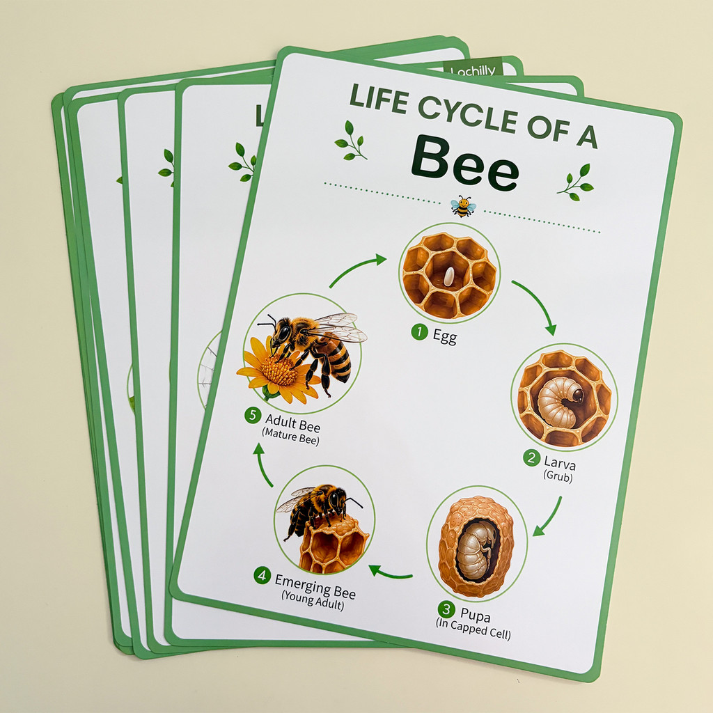 8Pcs Nature Life Cycle Educati - Kids Educational Posters recension och pris