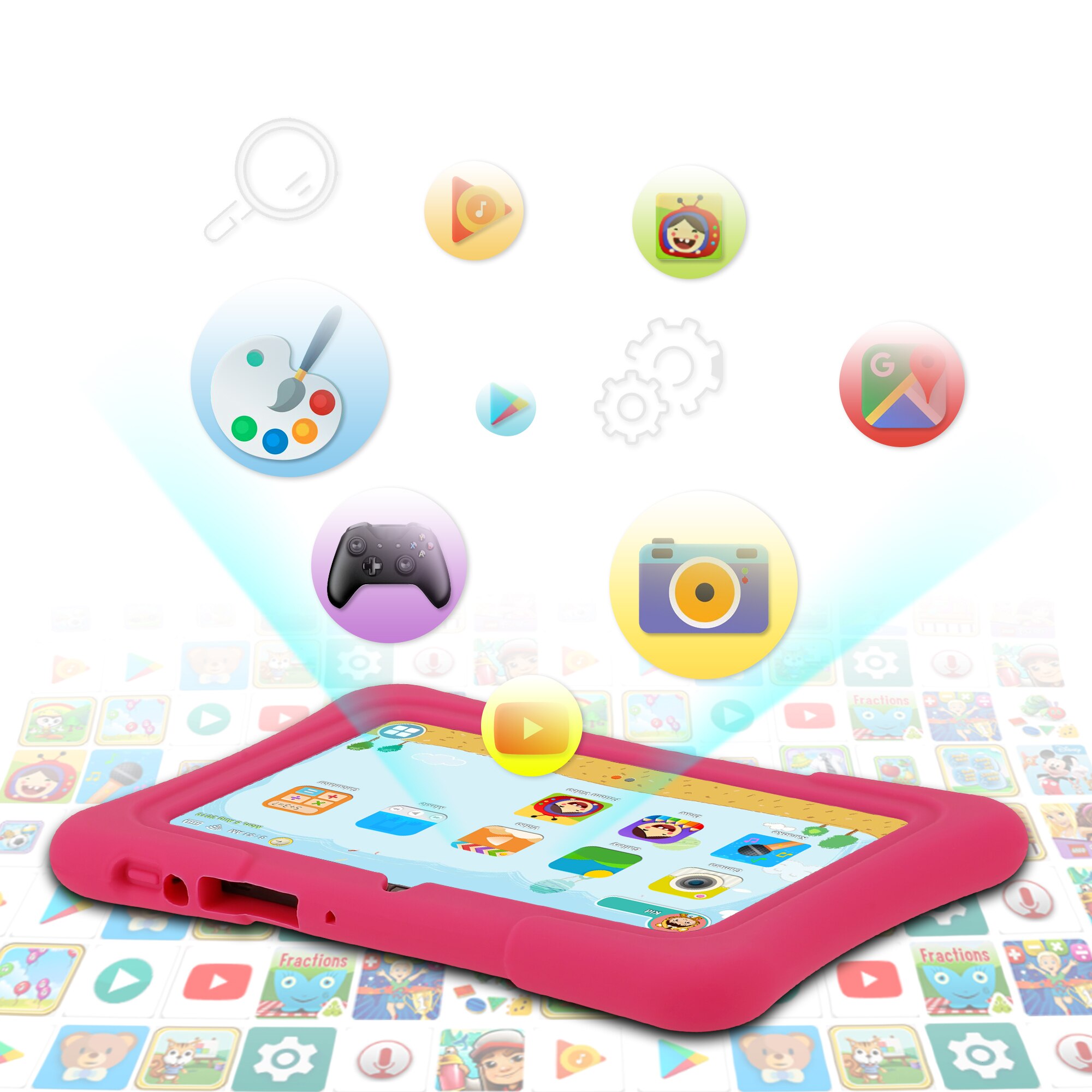 PRITOM 7 Inch Kids Tablet Quad - Kids Education Software For Pc recension och pris