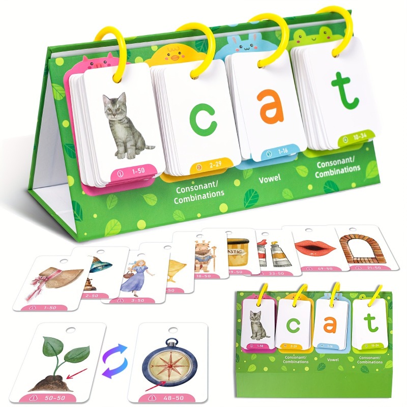 AotBlcer 129Pcs Word Builder G - Phonics Card Game recension och pris