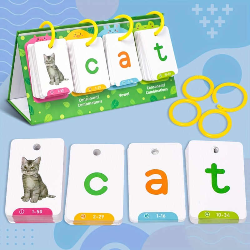 AotBlcer 129Pcs Word Builder G - Phonics Card Game recension och pris