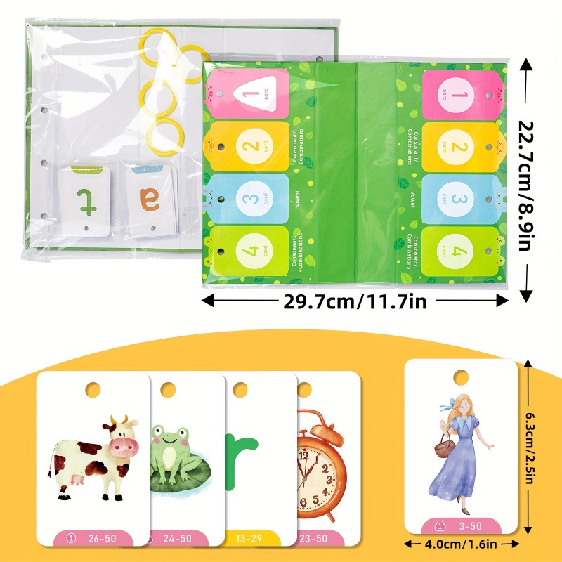 AotBlcer 129Pcs Word Builder G - Phonics Card Game recension och pris