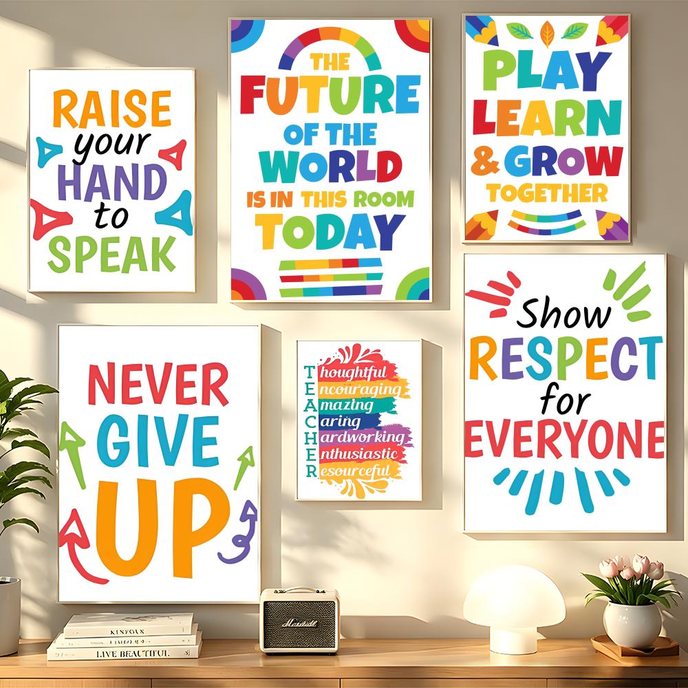 Positive Kid Classroom Wall Pi - Kids Educational Posters recension och pris