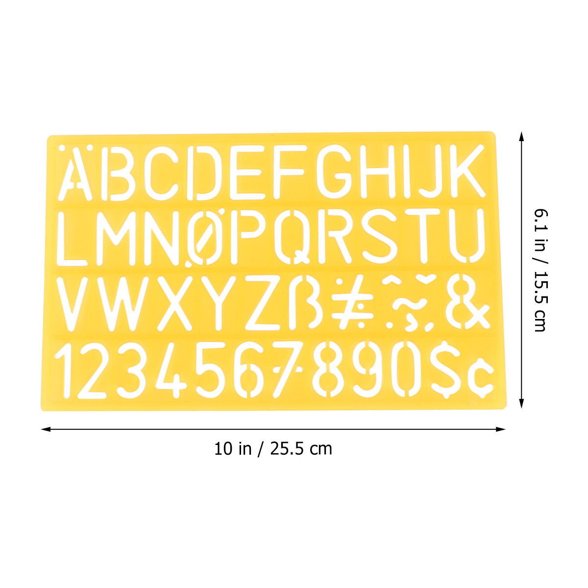4Pcs Plastic Graffiti Rulers A - Kids Education Alphabet Numbers recension och pris
