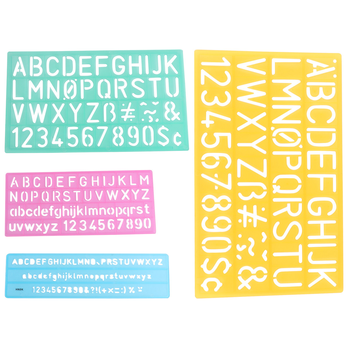 4Pcs Plastic Graffiti Rulers A - Kids Education Alphabet Numbers recension och pris