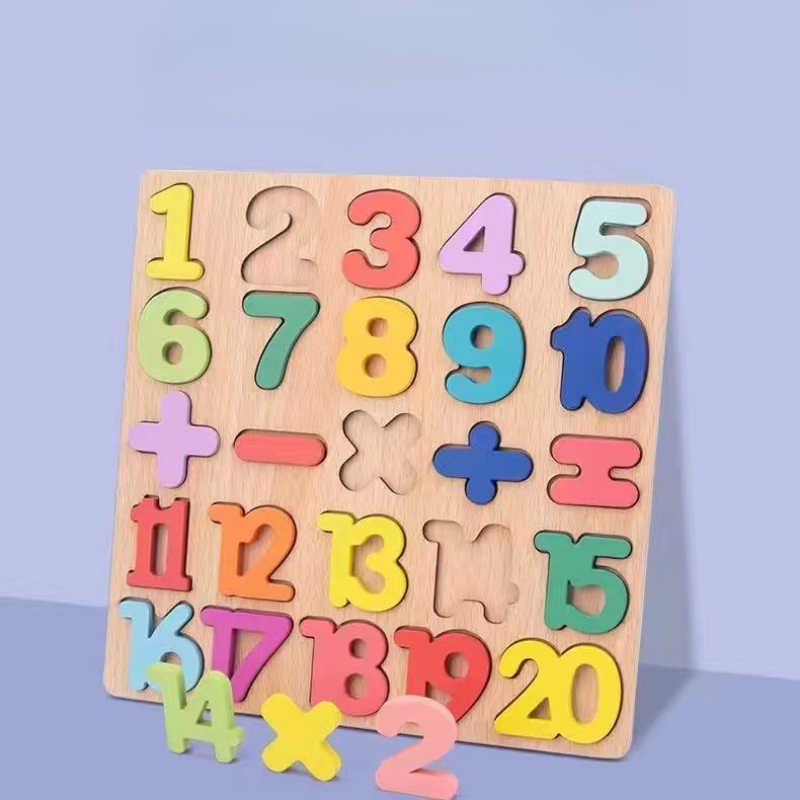 Wooden Alphabet Puzzle Board N - Kids Education Alphabet Numbers recension och pris