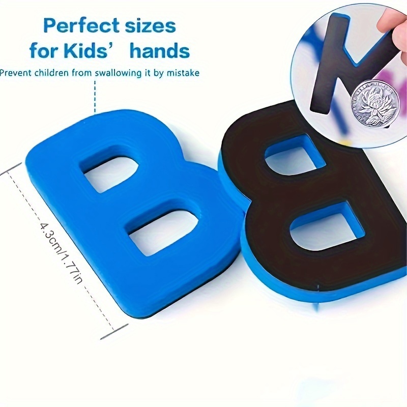 Red & Blue English Letter Magn - Kids Education Alphabet Numbers recension och pris