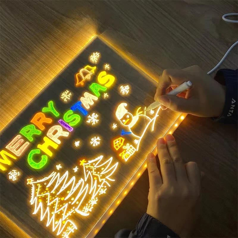 Magic Glow Kids Drawing Board: - Kids Education Drawing recension och pris