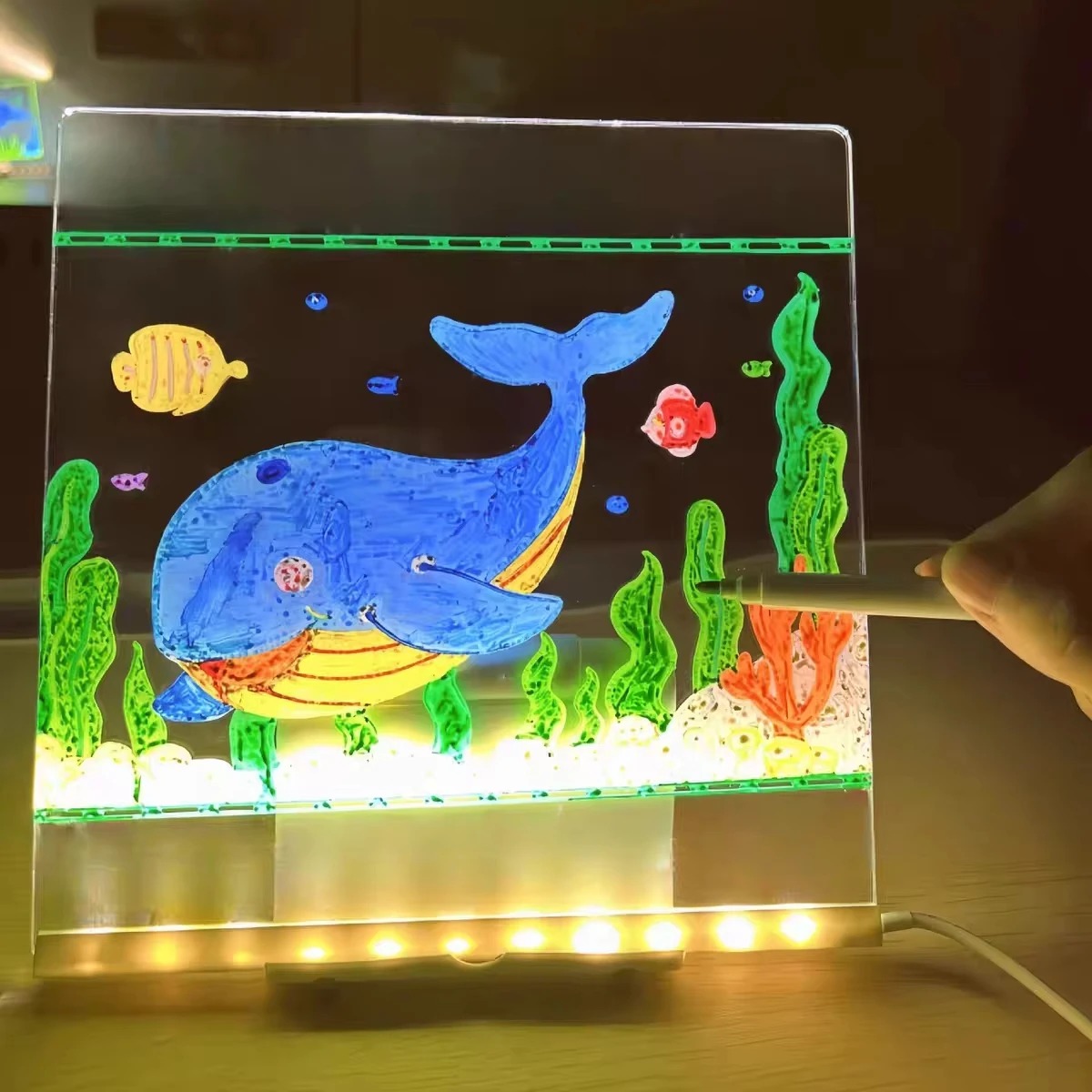 Magic Glow Kids Drawing Board: - Kids Education Drawing recension och pris