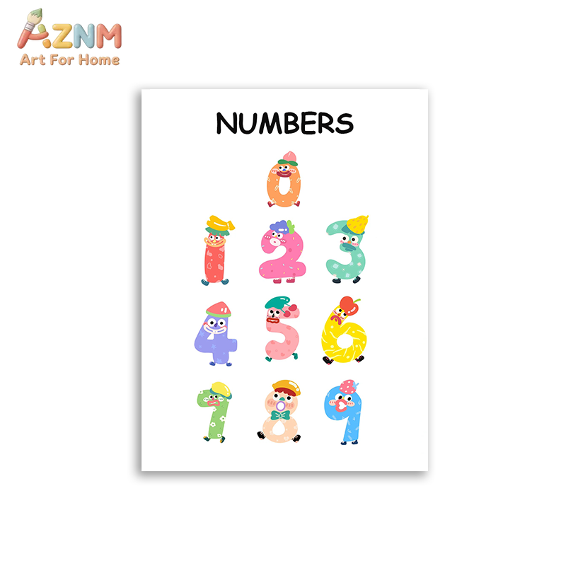 AZNM Educational Alphabet Numb - Kids Educational Posters recension och pris