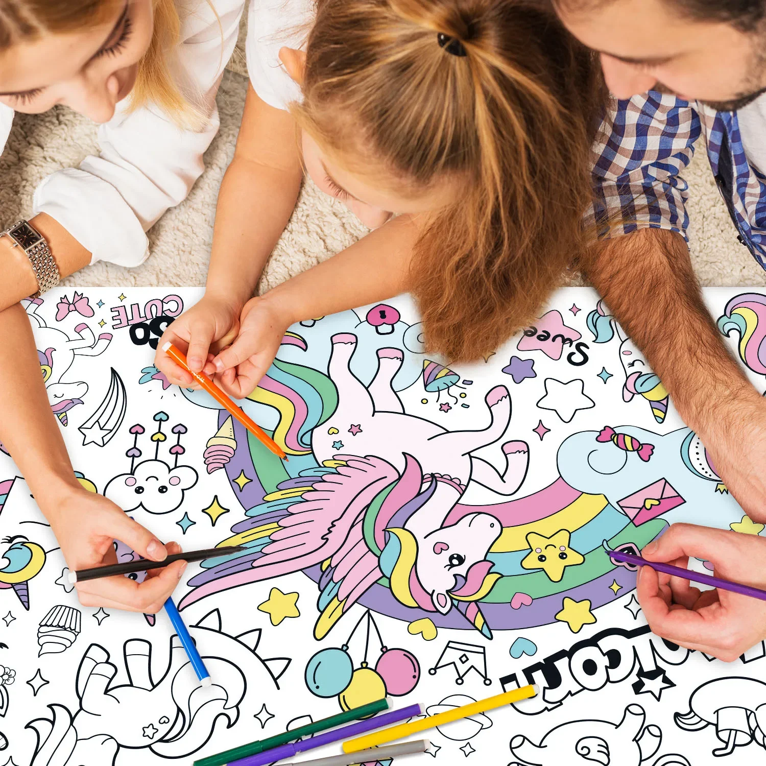 New Unicorn Coloring Books for - Kids Educational Posters recension och pris