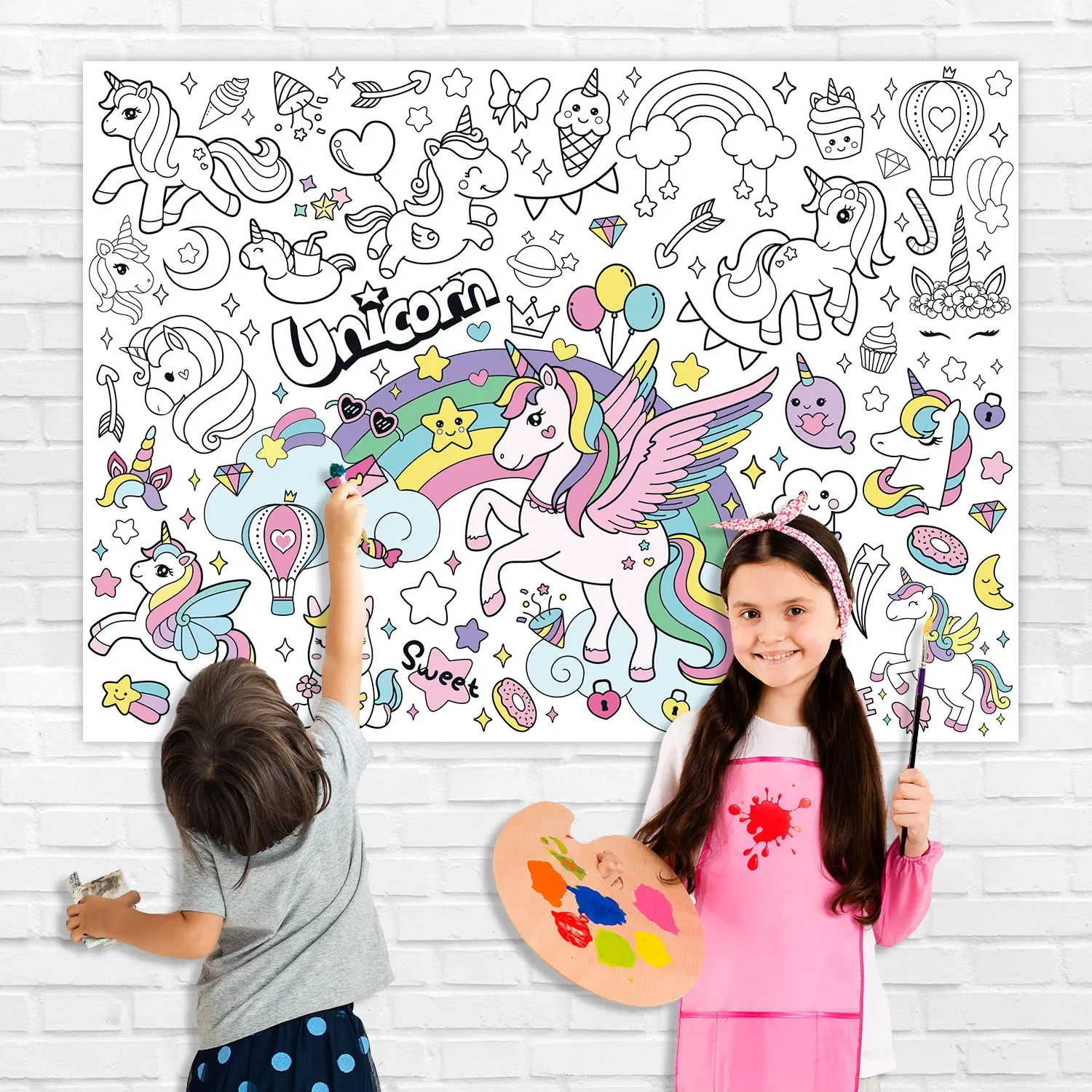 New Unicorn Coloring Books for - Kids Educational Posters recension och pris
