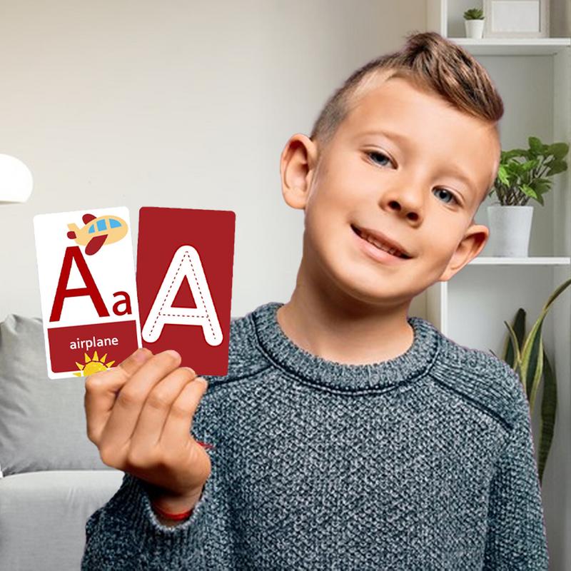 Alphabet Flash Cards Double-Si - Phonics Card Game recension och pris