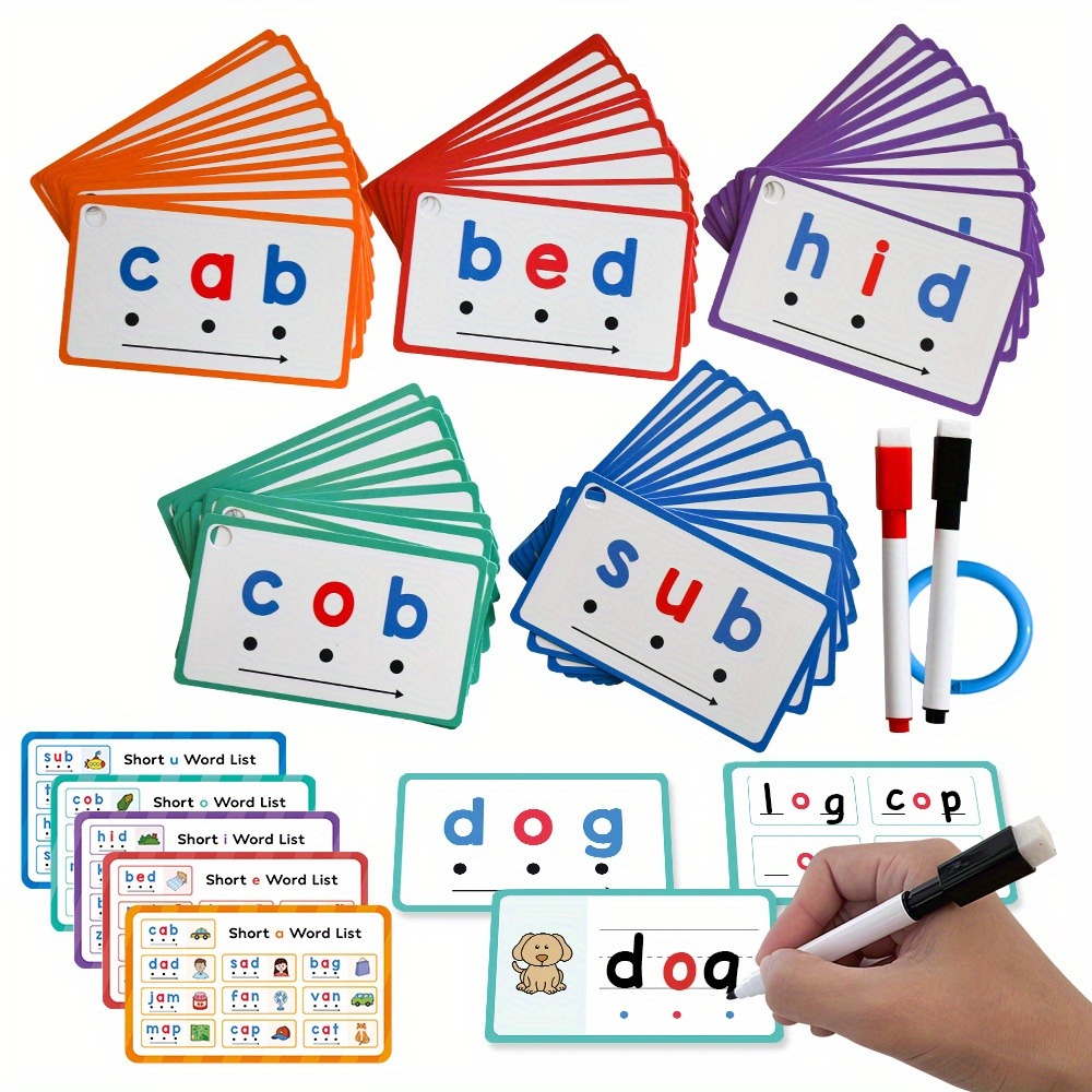Dry Erase Handwriting Flash Ca - Phonics Card Game recension och pris