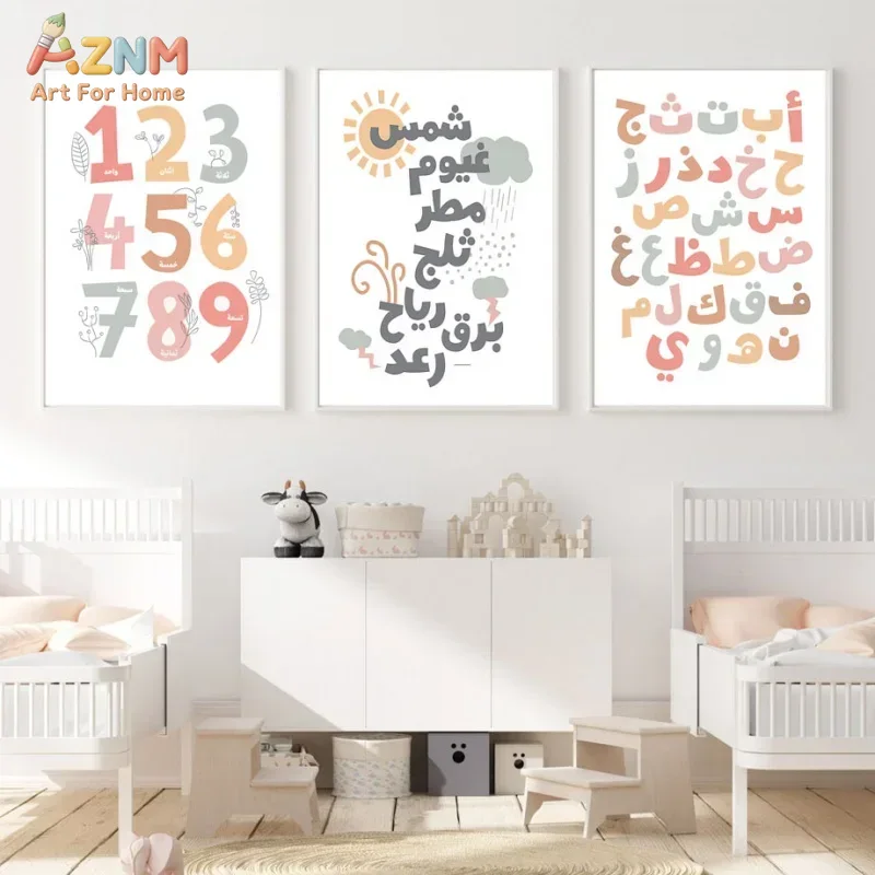 Arabic Wall Art English Alphan - Kids Educational Posters recension och pris