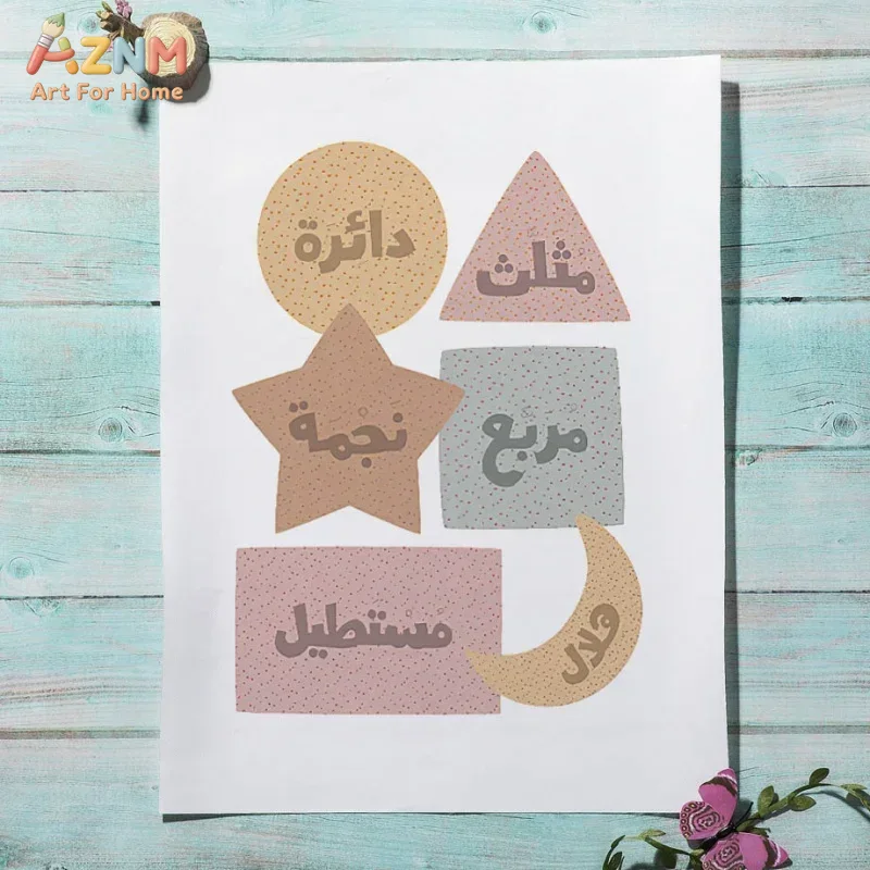 Arabic Wall Art English Alphan - Kids Educational Posters recension och pris