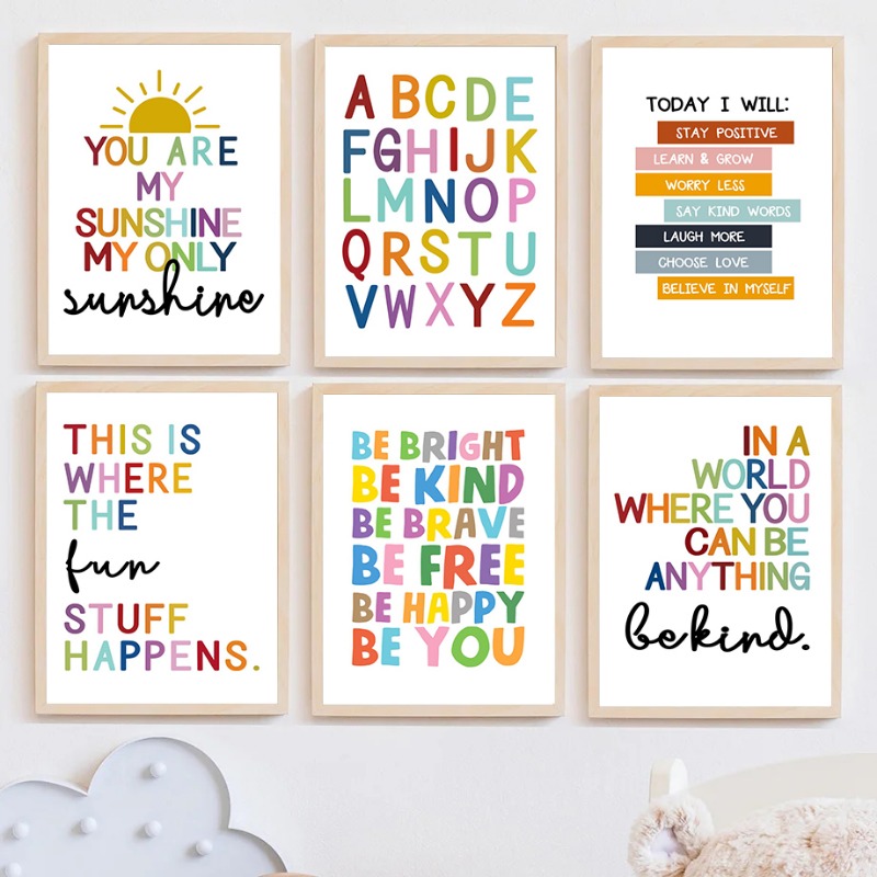English Education Poster Alpha - Kids Educational Posters recension och pris